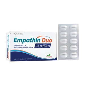 Empathin Duo 12.5mg/1000mg Trường Thọ 3 vỉ x 10 viên (Empagliflozin + Metformin)