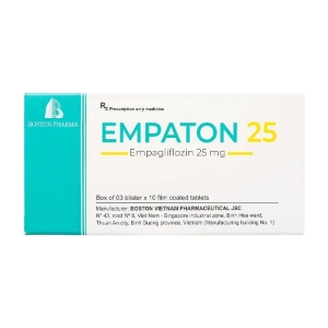 Empaton 25 Boston Pharma 3 vỉ x 10 viên (Empagliflozin)