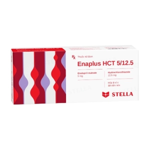 Enaplus HCT 5/12.5 Stellapharm 3 vỉ x 10 viên (Enalapril + Hydrochlorothiazide)