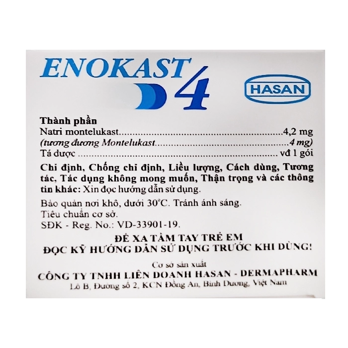 Enokast 4 Hasan 28 gói x 500mg