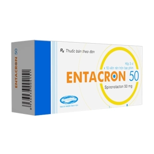 Entacron 50 Savipharm 3 vỉ x 10 viên (Spironolactone) Entacron 50 Savipharm 3 vỉ x 10 viên (Spironolactone)