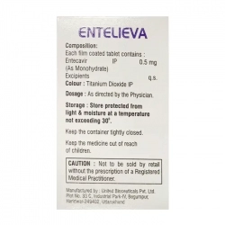 Entecavir Tablets 0.5mg Allieva Pharma, 30 Viên