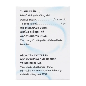 Enterobella Mekophar 25 gói x 1g (Bacillus clausii)