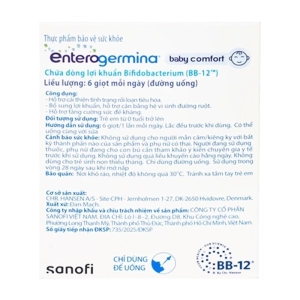 Enterogermina Baby Comfort Sanofi 8ml - Men vi sinh