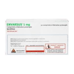 Envarsus 1mg Chiesi 3 vỉ x 10 viên (Tacrolimus)