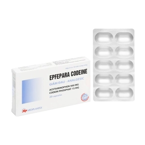 Epfepara Codeine Mediplantex 2 vỉ x 10 viên (Paracetamol + Codein)