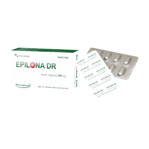 Epilona DR 500mg Herabiopharm 3 vỉ x 10 viên (Natri valproat)