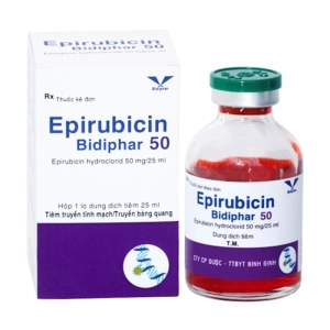 Epirubicin Bidiphar 50 1 lọ x 25ml (Epirubicin hydroclorid)