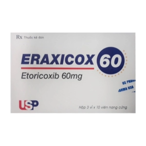 Eraxicox 60 US Pharma - USP 3 vỉ x 10 viên (Etoricoxib)