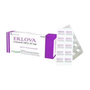 Erlova 25mg Herabiopharm 3 vỉ x 10 viên (Erlotinib hydrochloride)