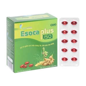 Esoca Plus ISO Isopharco 10 vỉ x 10 viên - Hỗ trợ ho, cảm lạnh