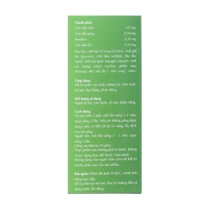 Esoca Plus ISO Isopharco 10 vỉ x 10 viên - Hỗ trợ ho, cảm lạnh