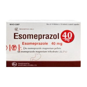 Esomeprazol 40mg Khapharco 10 vỉ x 10 viên (Esomeprazole)