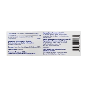 Esoragim 40 Agimexpharm 4 vỉ x 7 viên Esoragim 40 Agimexpharm 4 vỉ x 7 viên