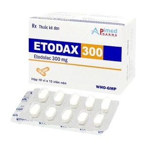 Etodax 300 Apimed 10 vỉ x 10 viên (Etodolac)