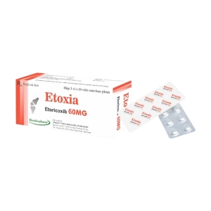 Etoxia 60mg Herabiopharm 3 vỉ x 10 viên (Etoricoxib)