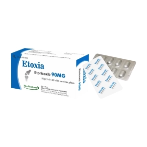 Etoxia 90mg Herabiopharm 3 vỉ x 10 viên (Etoricoxib)
