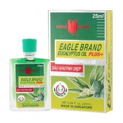 Eucalyptus Oil Plus+ Eagle Brand 25ml - Dầu khuynh diệp con ó Eucalyptus Oil Plus+ Eagle Brand 25ml - Dầu khuynh diệp con ó