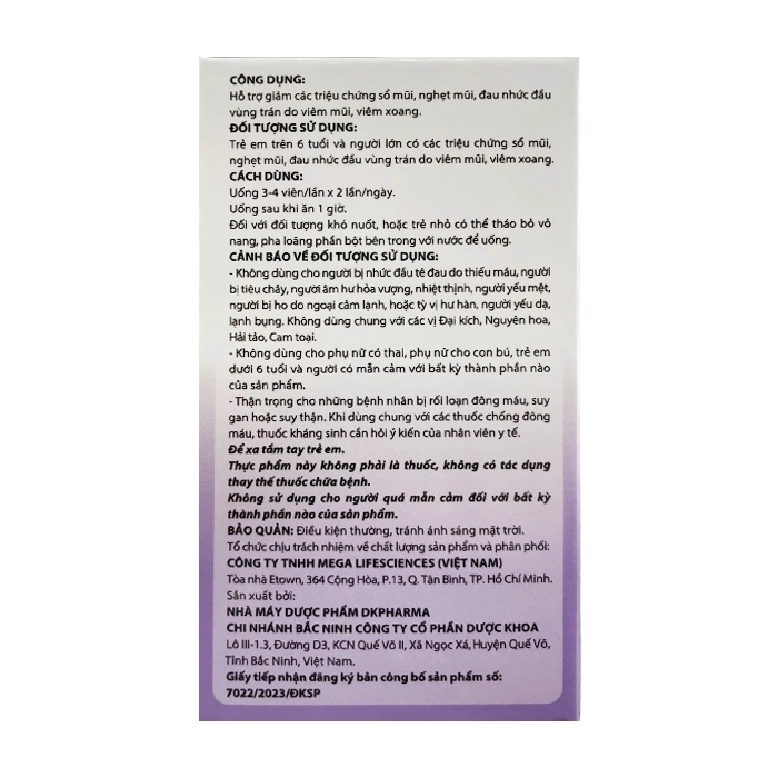 Eugica Thông Xoang Mega We care 50 viên – Hỗ trợ giảm các triệu chứng sổ mũi Eugica Thông Xoang Mega We care 50 viên – Hỗ trợ giảm các triệu chứng sổ mũi