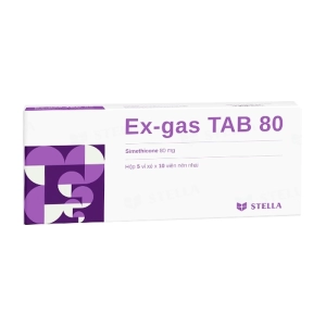 Ex-gas TAB 80 Stellapharm 5 vỉ x 10 viên (Simethicone)