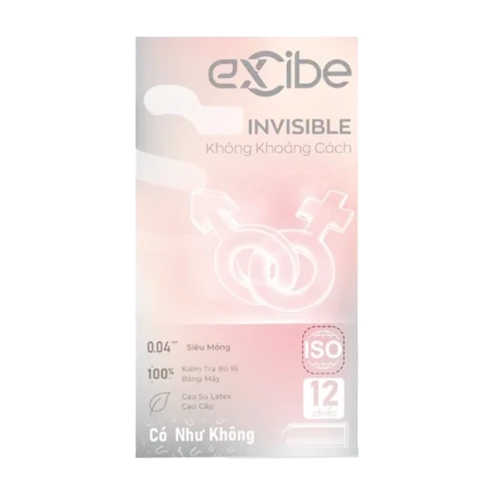 Excibe Invisible 3 cái - Bao cao su Excibe Invisible 3 cái - Bao cao su
