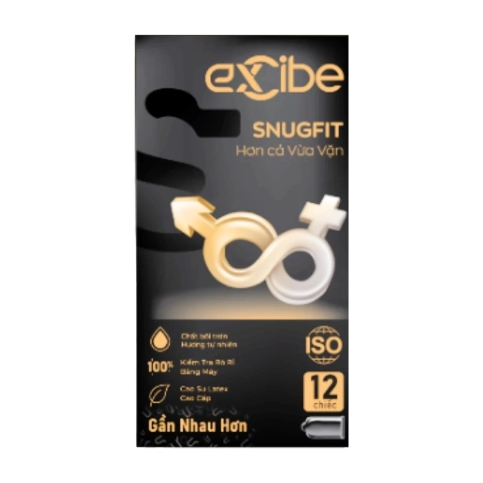 Excibe Snugfit 3 cái - Bao cao su Excibe Snugfit 3 cái - Bao cao su