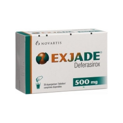 Exjade 500 - Deferasirox 500mg, Hộp 28 viên