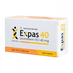 Expas 40mg DHG 10 vỉ x 10 viên