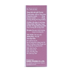 Eyaren Ophthalmic Drops Samil lọ 10ml (Potassium + Sodium)