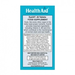 Eye Vit Healthaid 30 viên - Viên uống bổ mắt Eye Vit Healthaid 30 viên - Viên uống bổ mắt