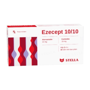 Ezecept 10/10 Stellapharm 3 vỉ x 10 viên (Atorvastatin + Ezetimibe)
