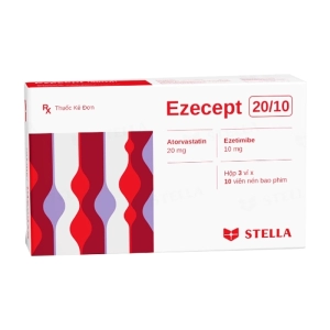 Ezecept 20/10 Stellapharm 3 vỉ x 10 viên (Atorvastatin + Ezetimibe)
