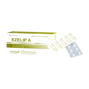 Ezelip A 20mg/10mg Herabiopharm 3 vỉ x 10 viên (Atorvastatin + Ezetimibe)