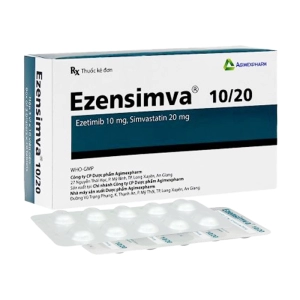 Ezensimva 10/20 Agimexpharm 3 vỉ x 10 viên Ezensimva 10/20 Agimexpharm 3 vỉ x 10 viên