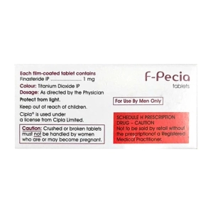 F-Pecia 1mg Cipla 10 vỉ x 10 viên (Finasteride)