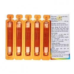 Falgankid 250mg CPC1 20 ống - Dung dịch uống giảm đau, hạ sốt cho trẻ em