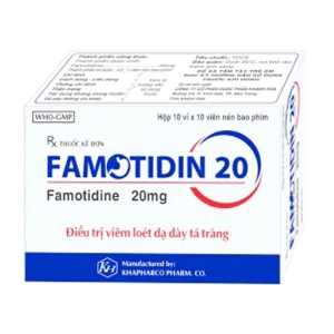 Famotidin 20 Khapharco 10 vỉ x 10 viên (Famotidine)