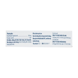 Farica 180 Pharimexco 1 vỉ x 10 viên (Fexofenadin hydroclorid)