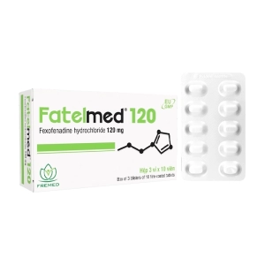 Fatelmed 120 Fremed 3 vỉ x 10 viên (Fexofenadine hydrochloride)
