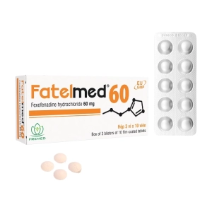 Fatelmed 60 Fremed 3 vỉ x 10 viên (Fexofenadine hydrochloride)