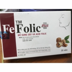 FE FOLIC TM bổ sung sắt cho cơ thể, Hộp 30 viên