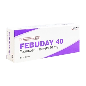 Febuday 40 MSN 3 vỉ x 10 viên (Febuxostat) Febuday 40 MSN 3 vỉ x 10 viên (Febuxostat)