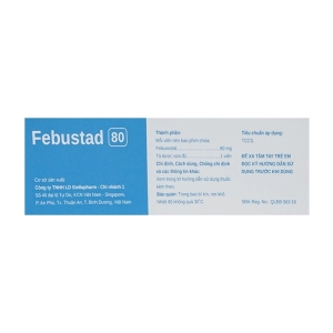Febustad 80 Stellapharm 3 vỉ x 10 viên
