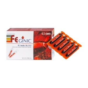 Feginic 4 vỉ x 5 ống x 5ml - Bổ sung sắt hữu cơ