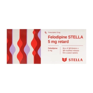 Felodipine Stella 5mg Retard 10 vỉ x 10 viên Felodipine Stella 5mg Retard 10 vỉ x 10 viên
