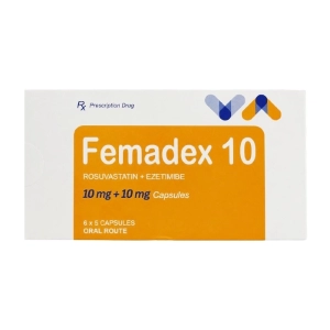 Femadex 10 Atlantic Pharma 6 vỉ x 5 viên (Rosuvastatin + Ezetimibe)