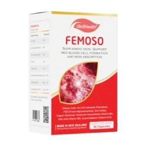 Femoso UltraHealth New Zealand 30 viên - Bổ sung sắt, Axit Folic