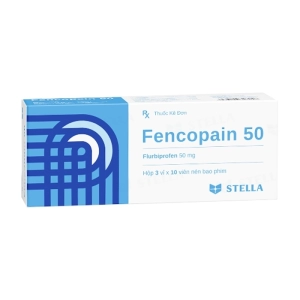 Fencopain 50 Stellapharm 3 vỉ x 10 viên (Flurbiprofen)