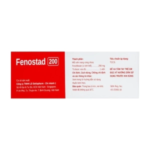 Fenostad 200 Stellapharm 3 vỉ x 10 viên Fenostad 200 Stellapharm 3 vỉ x 10 viên