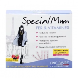 Fer Vitamines Special Mum 20 gói x 10ml - Bổ sung sắt và vitamins cho phụ nữ mang thai Fer Vitamines Special Mum 20 gói x 10ml - Bổ sung sắt và vitamins cho phụ nữ mang thai